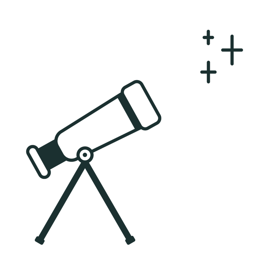 telescope doodle